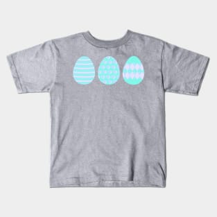 Eggspert Easter Eggs - Decorated Eggs in Purple and Green Kids T-Shirt